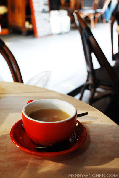 Tea in Cafe Andiamo @ Degraves Street, Melbourne CBD